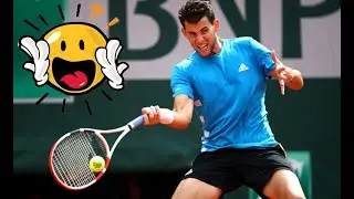 Dominic Thiem Forehand Backhand Slow Motion  _ Practice Tennis with Nadal