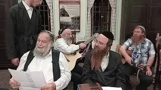 התוועדות בבית הרב קוק עם הרב יוחנן פריד והרב יוחאי ימיני