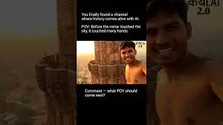 POV: Qutub Minar Under Construction #shorts #QutubMinar #IndianHistory #youtubeshorts #historyshorts