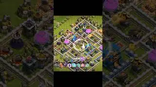 smooth super wizard Blimp Trick in Th 12 #blizzard #coc