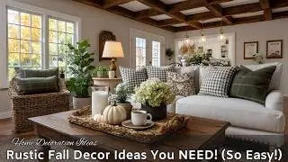 Cozy Farmhouse Fall Tour 🍂  Transform Your Home with Rustic Decor Ideas!