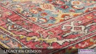 Artin Power Loomed Crimson Rug