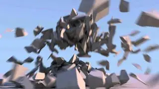 Cinema 4D R13: Building collapse test (Physic Render)