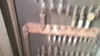 800 amp 3 phase electrical service removal at Flips new shop