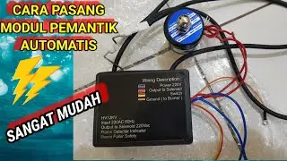 CARA PASANG INSTALASI MODUL PEMANTIK AUTOMATIS PADA BURNER ATAU KOMPOR