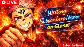 Live Sand Art | Writting Subscriber Name  On Glass ❤️☝️☝️