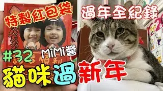 『貓咪過新年』MiMi醬第一次在家過年全紀錄 Cat Story#32