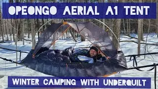Winter Adventure With Opeongo Aerial A1 Tent ⛺ & Toasty Warm Underquilt