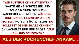 Wir f&uuml;ttern keine Statisten&ldquo;, sagte meine Schwester &ndash; mein Sohn bekam Wasser, ihre Kinder Hummer