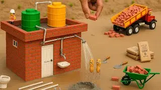 diy tractor bricks house construction science project | mini tractor videos