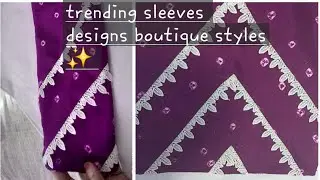 Trending Sleeves Design | Simple & Beautiful Lace Work