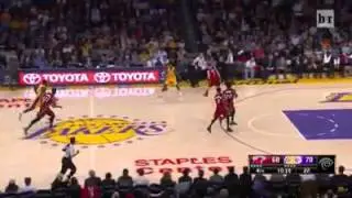 Marcelo Huertas Hides Behind Coach Before Stealing The Ball
