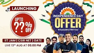 🎉 Independence Day Mega Offer 2025 | IIT JAM, CSIR NET, GATE | Today 5PM | VedPrep Chem Academy