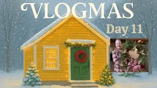🎄Vlogmas day 11: making Christmas wreaths and a frozen river