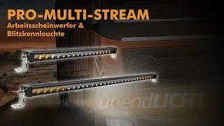 PRO-MULTI-STREAM - Komb. LED Arbeitsscheinwerfer & Kennleuchte / LED Work Light Bar
