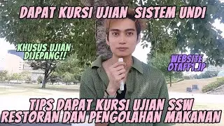 【SISTEM UNDIAN】Tips Dapat Kursi Ujian SSW Restoran Dan SSW Pengolahan Makanan di Jepang~ Ujian Otaff
