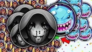 DEVOURING AGAR.IO LOBBIES WITH 132 MASS BOTS! (AGARBOT.OVH)