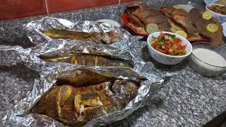 #السمك المقلي المقرمش وكمان تعالوا نشوف هنعمل سمك زيت وليمون  تحفة🐟وكمان هنعمل ارز الصيادية