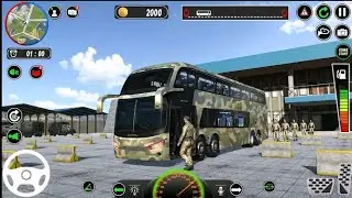 Indian Army Bus Parking Simulator Bus Android gamePlay