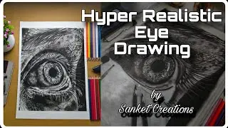 Hyper Realistic Eye Sketch Tutorial | Realistic Drawing Step by Step #art #sketch #drawing 