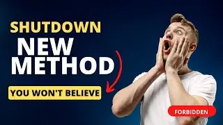 Try This Cool Windows Shutdown Shortcut!