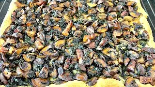 Tarte rustique aux champignons et blettes