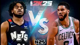 4K Jayson TATUM vs Cam THOMAS - CELTICS vs NETS - NBA 2K25