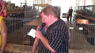 Human Rooster Crowing Contest