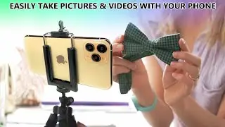 DaVoice Phone Tripod Mount, Cell Phone Holder for Tripod, Adapter Attachment for iPhone, Samsung