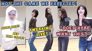 SAKURA and KAZUHA wondering if HYBE approves of their twerking on Weverse Live! 😂