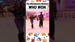 Who won❓❓❓#deeblock #dukedennis #iceskating #christmas #funnymemes
