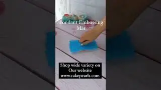 Fondant Embossing Mat | Add Stunning Texture to Your Cake Designs | Cake Pearls #texturedfondant