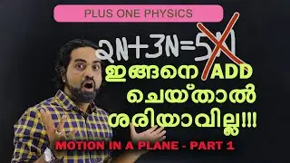 motion in a plane | physics malayalam class part- 1