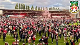 Wrexham Fans Pitch Invasion After Getting Promotion To Championship
