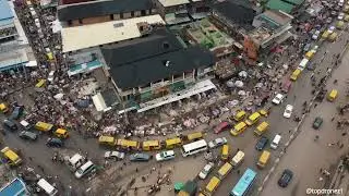 A Beautiful aerial view of Oshodi, Lagos: