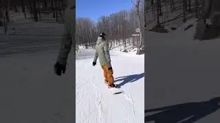 Bluebird day at the Highlands at Harbor Springs #snowboarding
