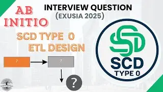 Exusia 2025 SCD Type 0 Design - Abinitio Interview Question Solved!!