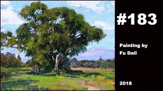 #183 Plain air Painting by Fu Dali