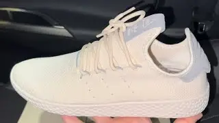Adidas Pharrell Williams Tennis Hu Chalk White Light Grey Shoes
