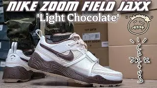 Travis Scott x Nike Zoom Field Jaxx 'Light Chocolate' Sneaker Review & On Feet