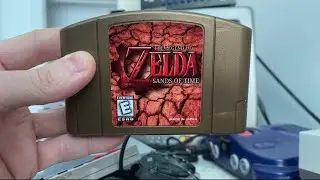 Zelda Sands Of Time For Nintendo 64 N64 , small preview gameplay on real hardware 