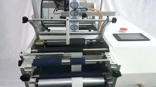 Syringe labeling machine semi automatic tested for American customer m&aacute;quina de etiquetado jeringa