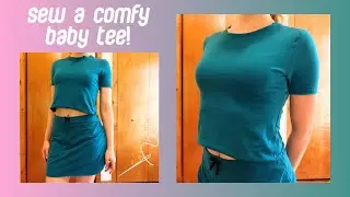 How to make an active/lounge baby tee 🪡 (super easy way)