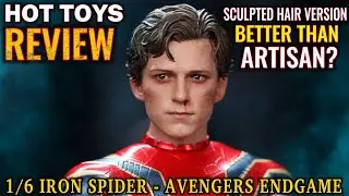 HOT TOYS IRON SPIDER AVENGERS ENDGAME 1/6 SPIDER-MAN FIGURE REVIEW 