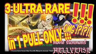3 ULTRA in one pull bleach brave souls HELLVERSE movie summons 250 orbs
