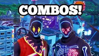 Combos With Party Trooper - J Balvin and Default Style!  (Fortnite)