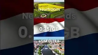 🇳🇱 Windmills, canals. Surfroam keeps you moving. #netherlands #surfroam #travel #aviation #esimultra