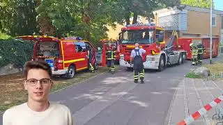 Rauchentwicklung in Trafogeb&auml;ude &ndash; Einsatz der Schweinfurter Feuerwehr #blaulicht #einsatz