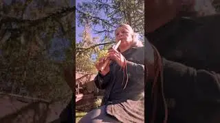 A little Native American flute playing on a Sunny Winter day #nativemusic #nativeamericanflutes