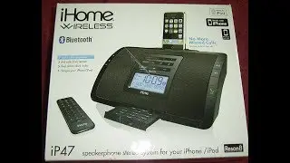 Funktionscheck  -iHome iP47 Bluetooth Clock Radio for iPod and iPhone (Black)
